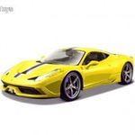 Bburago: Ferrari 458 Speciale autó sárga színben 1/43 fotó