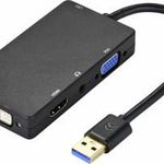 Renkforce Külső grafikus kártya USB 3.1 (1. generáció) HDMI?, DVI, VGA fotó