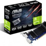 Asus Grafikus kártya Nvidia GeForce GT730 2 GB GDDR5-RAM PCIe HDMI?, DVI Low Profile, Passzív hűtésű fotó