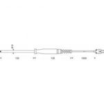 Greisinger GOF 130 Typ K felületi hőmérséklet érzékelő mini hőelem csatlakozóval, -65 - +900 °C I... fotó