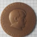 Búza Barna: " XIX. Kerületi Ady Endre Úti Általános Iskola 1911-1961" bronz emlékérem (51mm) T1 fotó