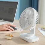 Újratölthető asztali ventilátor Fanrec InnovaGoods Ø5, 4'' 3600 mAh / 13, 3 W fotó