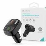 Devia Bluetooth FM-transmitter / szivargyújtó töltő - 2xUSB QC3.0 + MP3/WMA/WAV/Flac + Pendrive/TF-k fotó