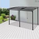 Sunfun Sera Cabrio elhúzható polikarbonát tetős kerti pergola terasz előtető Bauhaus 3x4 méter ÚJ ! fotó