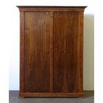 1R236 Antik intarziás Biedermeier kétajtós ruhásszekrény 195 x 150 cm fotó