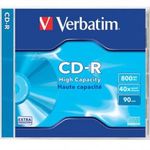 CD-R lemez, 800MB, 90min, 40x, 1 db, normál tok, VERBATIM fotó