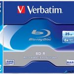 BD-R BluRay lemez, 25GB, 6x, 1 db, normál tok, VERBATIM fotó