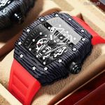 Richard Mille RM27 stílusú óra , szürke tok- piros szilikon szíj fotó