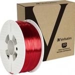 Verbatim 55062 neu 3D nyomtatószál PETG 2.85 mm 1 kg Piros (átlátszó) 1 db fotó