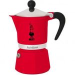 Kotyogós Kávéfőző Bialetti Rainbow Piros Fém Alumínium 60 ml fotó