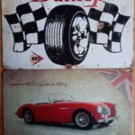 Dekorációs fém tábla (DUNLOP GUMIABROCS - AUSTIN HEALEY 100) fotó