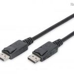 Assmann DisplayPort connection cable with interlock M/M 2m Black AK-340100-020-S fotó