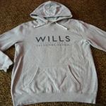 JACK WILLS szürke kapucnis feliratos férfi pulóver M-es fotó