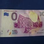 SZLOVÁKIA 0 EURO 2019 IGLÓ / SPISSKÁ NOVÁ VES! RITKA EMLÉK PAPÍRPÉNZ! UNC! fotó