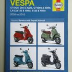 Vespa GTS125, 250, 300ie, GTV250, 300ie, LX/LXV125, 150ie, S125, 150ie javítási könyv (05-10) Haynes fotó