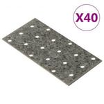 40 db horganyzott acél perforált lemez 2 mm 120x60 mm fotó