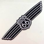 Ruhára vasalható motoros folt rávasaló felvarró ROUTE66 205x55mm fotó