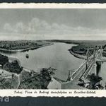 Tokaj, a Tisza és a Bodrog összefolyása az Erzsébet hídnál, 1939. fotó