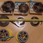 Kisméretű magnószalagok, 8 darab, Kodak , Orwo, 7, 5-10 cm orsó átmérő, ár az egészre értendő fotó