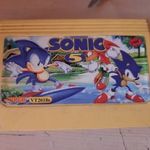 Lion King 3 és Sonic 5 sárga Kínai Nintendo Klón Kazetta Famiclone Cartridge játék - tesztelve fotó