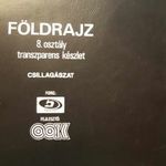 Földrajz, csillagászat iskolai oktató írásvetítő transzparens fotó