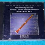 Dieter Klöcker, Meyerbeer, Spohr, Baermann, Busoni – Clarinet Quintet - Dieter Klöcker CD fotó