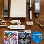 Nintendo Wii konzol játékokkal fotó