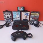 Eredeti SEGA Mega Drive II konzol csomag gép + 5db játék + kiegészítők !! fotó