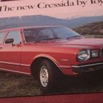 Toyota Corolla Crown Cressida 5 db gyári prospektusa. Ötvenéves unikum prospektus szett 232 fotó