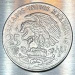 Ezüst - Mexico 25 Peso 1968. 22.5gr. .720 1Ft NMÁ! #391 fotó