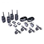 Midland Midland G7 Pro 4er Kofferset, PMR446 2x Doppelstandlader, 4x MA24-L Headsets C1090.19 PMR... fotó