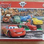 Verdák kirakó, Cars puzzle - 63 darabos - Disney, Villám McQuenn fotó