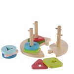 Zopa fa játék puzzle geometriai formák montessori fotó