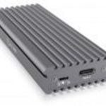 Raidsonic IcyBox IB-1817M-C31 External Type-C aluminium enclosure for M.2 NVMe SSD Grey IB-1817M-... fotó