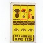 1971 COMPACK KÁVÉ TRIO OMNIA KOLUMBIA RIO kártyanaptár fotó