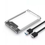 Külső merevlemez ház, USB 3.0, 2.5" SATA HDD, max. 6TB SSD/HDD-vel kompatibilis, átlátszó fotó