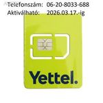 ÚJ!!! Yettel-es (Telenor-os, Pannon-os) normál-micro SIM kártya Könnyű hívószámmal !!! fotó