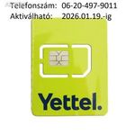 ÚJ!!! Yettel-es (Telenor-os, Pannon-os) normál-micro SIM kártya Könnyű hívószámmal !!! fotó