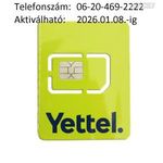 ÚJ!!! Yettel-es (Telenor-os, Pannon-os) normál-micro SIM kártya Könnyű hívószámmal! fotó