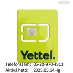 ÚJ!!! Yettel-es (Telenor-os, Pannon-os) normál-micro SIM kártya Könnyű hívószámmal !!! fotó