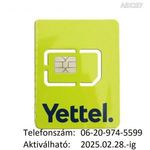 ÚJ!!! Yettel-es (Telenor-os, Pannon-os) normál-micro SIM kártya Könnyű hívószámmal !!! fotó