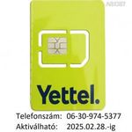 ÚJ!!! Yettel-es (Telenor-os, Pannon-os) normál-micro SIM kártya Könnyű hívószámmal !!! fotó