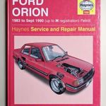 Ford Orion javítási könyv (1983-1990) Haynes fotó