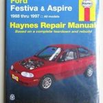 Ford Festiva és Aspire javítási könyv (1988-1997) Haynes fotó