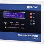 Multifunkciós 2 csatornás hőmérsékletkapcsoló -55 - 125 °C, H-Tronic TS 2125 fotó