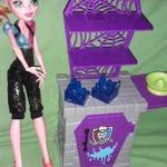 Eredeti MATTEL - MONSTER HIGH BARBIE babákhoz konyhai bútor rémes tűzhely 28x20cm a képek szerint fotó