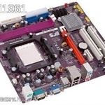 ECS 7050-M AMD AM-2 SATA-RAID PCI-E + AM2-es 3800-as 2 MAGOS PROCESSZOR fotó