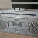 Régi retro Intel rádiósmagnó kis boombox FM vevő rádió kazettás magnó fotó