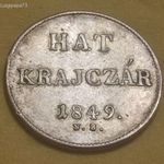 HAT KRAJCZÁR - 1849. N.B. fotó