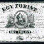 1852 C 1 Forint UNC hajtatlan Kossuth emigrációs szabadságharcos bankó fotó